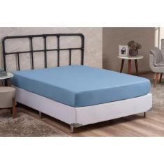 Imagem de Lençol Cama De King Size 01 Peça Liso Com Elástico Cama Box E Beliche