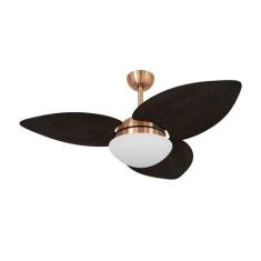 Imagem de Ventilador de Teto Kovalski Cobre 3 Pás Palmae Tabaco 127V - Mais de C