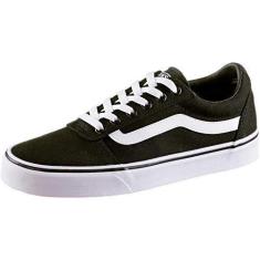 Imagem de Vans Tênis feminino de cano baixo, Lona preta e branca 187, 9