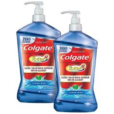 Imagem de Kit Enxaguante Bucal Colgate Total 12 Clean Mint 2L com 2 unidades