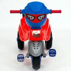 Imagem de Triciclo Infantil Passeio do Homem Aranha com Haste e Pedais