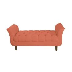 Imagem de Recamier Estofado Para Quarto Closet 140 cm Grécia Suede Coral - DL DECOR