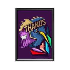 Imagem de Quadro Poster Minimalista Face Thanos