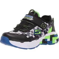 Imagem de Skechers Boys Sneaker, Black/Blue/Lime