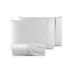 Imagem de Jogo De Cama Casal 3 Peças Percal 180 Fios Padrão Hotel - Magic Enxova