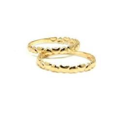 Imagem de Anel de ouro 18k aparador com corações - Elegancy Joias