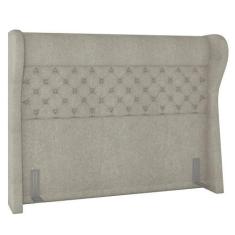Imagem de Cabeceira Cama Box Casal Queen 160cm Trinidad P02 Boucle Cru - Mpozena