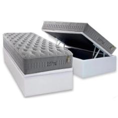 Imagem de Cama Box Baú Solteiro: Colchão Molas Anjos Masterpocket Ensacadas Soft