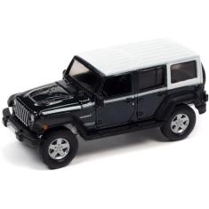 Imagem de Miniatura - 1:64 - 2017 Jeep JK Wrangler Chief Edition Black - Sport Utility R3 - Auto World AW64372
