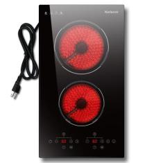 Imagem de Fogão elétrico Karienvir 2 queimadores 2000W 110V com trava de seguran