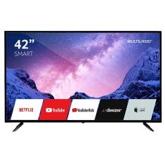 Imagem de Smart TV TV LED 42" Multilaser Full HD HDR TL041 3 HDMI