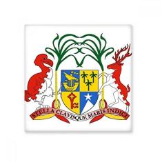 Imagem de Decalque brilhante de ejo de cerâmica com emblema nacional da África de Maurício