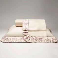 Imagem de Jogo De Cama Lençol Versatil Queen 4 Peças - Palha