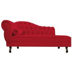 Imagem de Diva Recamier Diana 160cm Lado Direito Suede Vermelho
