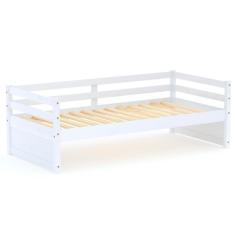 Imagem de Cama Solteiro Slim Madeira Maciça Branco Housin