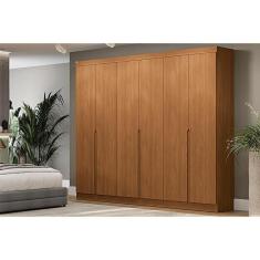 Imagem de Guarda Roupa Casal 6 Portas e 4 Gavetas R582 Canela - Kappesberg