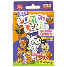 Imagem de Aprenda Inglês Brincando - Jogo de Cartas - Quebra Cabeça Animais - Play To Learn - 9788568286029