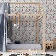 Imagem de Papel De Parede Adesivo Unicórnios N05109 Rolo 0,58X3M