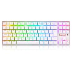 Imagem de Teclado Mecânico Gamer Redragon Kumara Pro rgb Switch Brown - Branco
