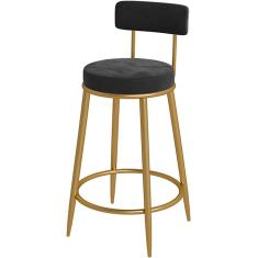 Imagem de Banquetas de bar Banquetas de balcão Banqueta de veludo, cadeiras de bar Cadeiras estofadas com destaque Pub Altura Home Bar Jantar Banquetas de cozinha Cadeiras - Capacidade de 350 lbs, pre