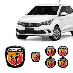 Imagem de Kit 6 Adesivos Emblemas Abarth Fiat Argo