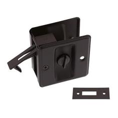 Imagem de idh by St. Simons 25411-10B puxador de porta de privacidade de bolso de latão sólido de qualidade premium, bronze polido a óleo