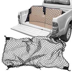 Imagem de Rede Elástica de Caçamba Para Contenção de Bagagem CargoFix Big CargoNet Universal Toyota Hilux