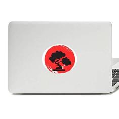 Imagem de Adesivo de notebook com emblema de vinil com pincel abstrato japonês