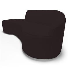 Imagem de Sofá Living 4 Lugares 280cm Braço Direito Mozart D06 Sintético Marrom - Mpozenato