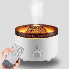 Imagem de Umidificador Aromatizador Vulcão LED Controle 560ml