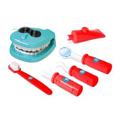 Imagem de Kit Dentista Infantil Brinquedo Doutor 6 Peças - Samba Toys