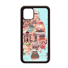 Imagem de Mapa pontos de referência da Coreia para iPhone 12 Pro Max capa para Apple Mini Mobile Case Shell