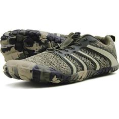 Imagem de Oranginer Sapatos masculinos descalços – bico grande – Minimalista Cross Training Tênis masculino, 2 camuflagens, 39