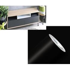 Imagem de Armário Cozinha Estante Preto Brilho 8Mx50cm Adherent Contact - Marca