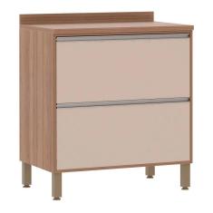 Imagem de Balcão Cozinha 80 Cm 2 Gavetões Connect Lari Luciane Móveis