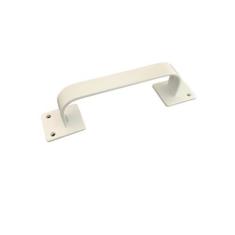 Imagem de PUXADOR EM AÇO ALÇA BRANCO 140MM PORTA PORTÃO FERRO JOCEC