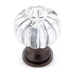 Imagem de Richelieu Hardware BP4035BORB11 Coleção Montreuil 1 1/8 polegadas (28 mm) Transparente e Escovado Bronze Esfregado a Óleo e Puxador de Gaveta para Cozinha, Banheiro e Móveis