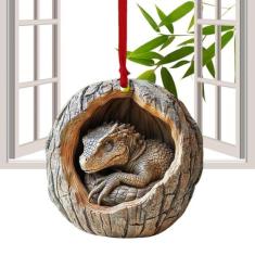 Imagem de Ornamento de acrílico com padrão animal,Enfeite de Natal de animal | Enfeite de Natal seguro | Ornamento acrílico portátil decoração animal para árvores de natal paredes portas sacos janela