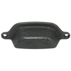 Imagem de MNG Hardware 84713 puxador de copo Riverstone, 7,6 cm, bronze polido a óleo