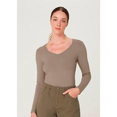 Imagem de Blusa Feminina Básica Slim Manga Longa