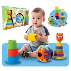 Imagem de Kit Brinquedo Educativo Bebe Criança Didático Presente - Kit Mega Educ