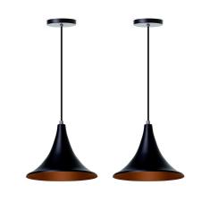 Imagem de Lustre Pendente Chapéu Chinês 23Cm  - Kit 2 Unidades