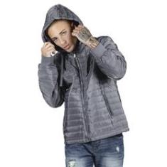 Imagem de Jaqueta Puffer Rock&Soda Masculina Manga Removível Capuz 