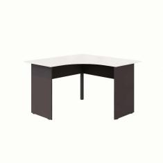 Imagem de escrivaninha em l new city cinza e preta 120 cm