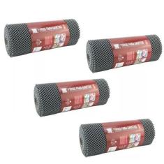 Imagem de Kit 4 Rolos Forro Armário Gavetas Cozinha Antiderrapante 18M