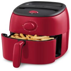 Imagem de Fritadeira Eletrica Airfryer 2.6L Com Frigideira Antiaderente E Desligamento Automatico, 1000W, 110V, Dash Dcaf200gbrd02, Vermelho