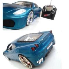 Imagem de Carrinho De Brinquedo Com Controle Remoto Ferrari Com Led Nas Rodas E
