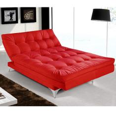 Imagem de Sofá Cama Versátil Império Estofados Vermelho