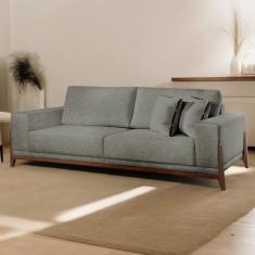 Imagem de Sofá Fixo Magnus 3 Lugares Luxo 2,10M Elegância E Sofisticação - Caste