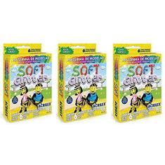 Imagem de Massa Para Modelar Soft Glitter Acrilex 3 Unidades de 90g